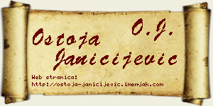 Ostoja Janičijević vizit kartica